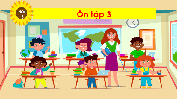 Giáo án điện tử Bài 3: Ôn tập 3 (Học kì 2) lớp 1 | PPT Tiếng Việt lớp 1 Chân trời sáng tạo