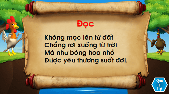 Giáo án điện tử Bài 4: Câu chuyện về chú trống choai lớp 1 | PPT Tiếng Việt lớp 1 Chân trời sáng tạo
