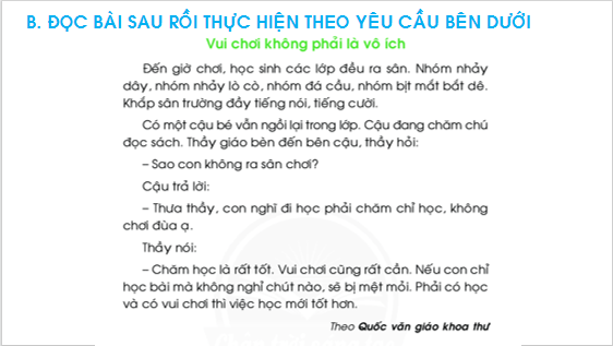 Giáo án điện tử Bài 4: Đánh giá cuối học kì II (Đề tham khảo) lớp 1 | PPT Tiếng Việt lớp 1 Chân trời sáng tạo