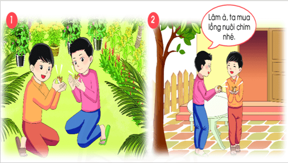 Giáo án điện tử Bài 4: Đôi bạn và hai chú chim non lớp 1 | PPT Tiếng Việt lớp 1 Chân trời sáng tạo