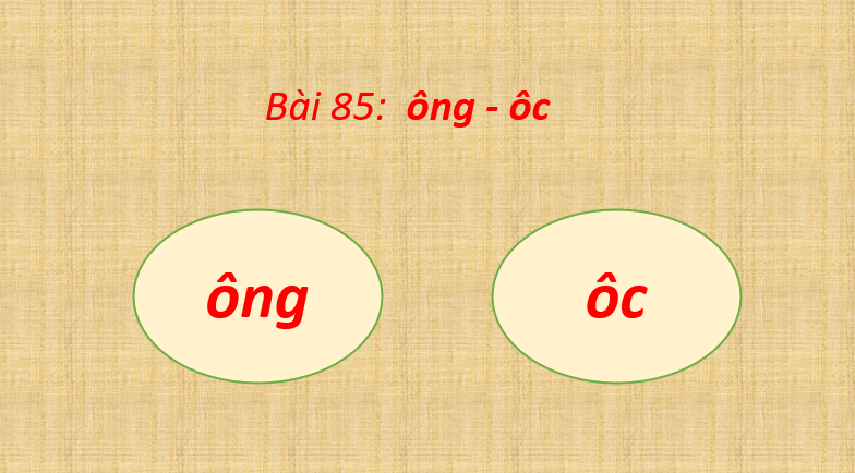 Giáo án điện tử ông, ốc lớp 1 | PPT Tiếng Việt lớp 1 Cánh diều