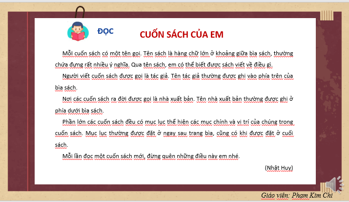 Giáo án điện tử Cuốn sách của em lớp 2 | PPT Tiếng Việt lớp 2 Kết nối tri thức