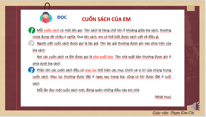 Giáo án điện tử Cuốn sách của em lớp 2 | PPT Tiếng Việt lớp 2 Kết nối tri thức