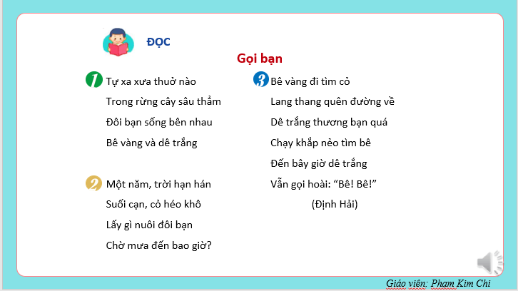 Giáo án điện tử Gọi bạn lớp 2 | PPT Tiếng Việt lớp 2 Kết nối tri thức