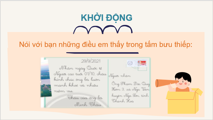 Giáo án điện tử Bưu thiếp lớp 2 | PPT Tiếng Việt lớp 2 Chân trời sáng tạo