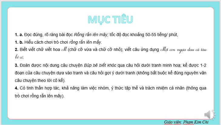 Giáo án điện tử Rồng rắn lên mây lớp 2 | PPT Tiếng Việt lớp 2 Kết nối tri thức