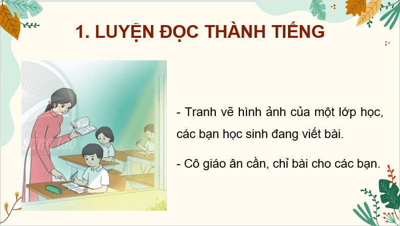 Giáo án điện tử Cô giáo lớp em lớp 2 | PPT Tiếng Việt lớp 2 Chân trời sáng tạo