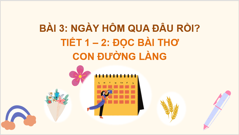 Giáo án điện tử Con đường làng lớp 2 | PPT Tiếng Việt lớp 2 Chân trời sáng tạo