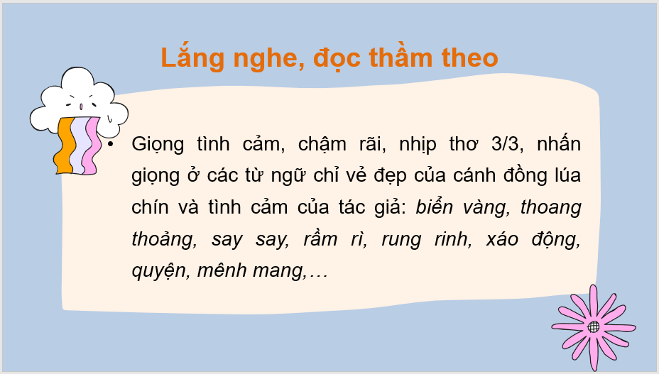 Giáo án điện tử Mùa lúa chín lớp 2 | PPT Tiếng Việt lớp 2 Chân trời sáng tạo