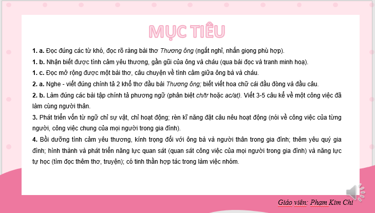 Giáo án điện tử Thương ông lớp 2 | PPT Tiếng Việt lớp 2 Kết nối tri thức