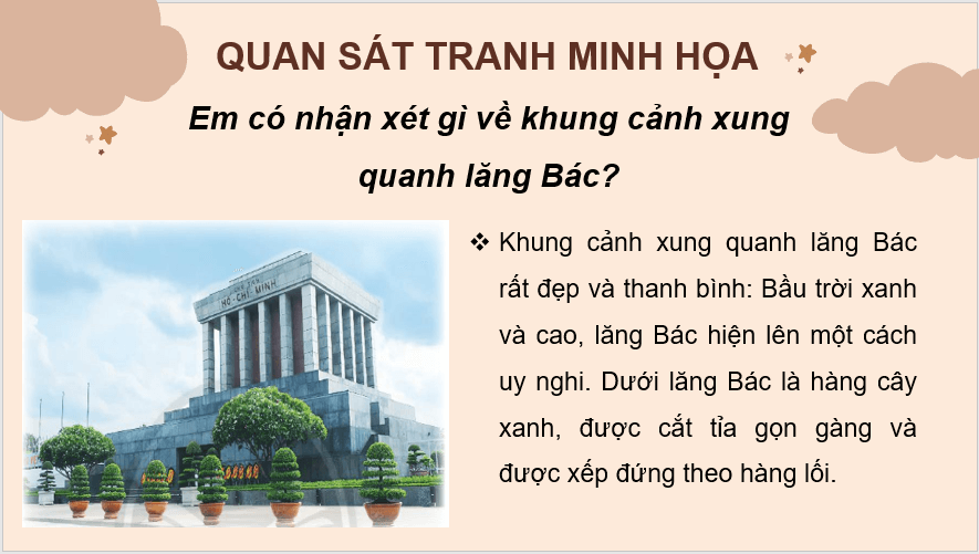 Giáo án điện tử Cây và hoa bên lăng Bác lớp 2 | PPT Tiếng Việt lớp 2 Chân trời sáng tạo