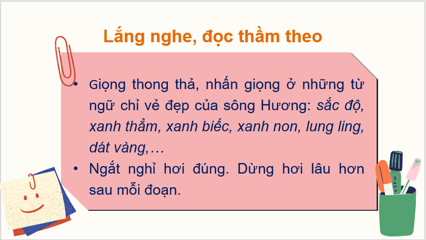 Giáo án điện tử Sông Hương lớp 2 | PPT Tiếng Việt lớp 2 Chân trời sáng tạo