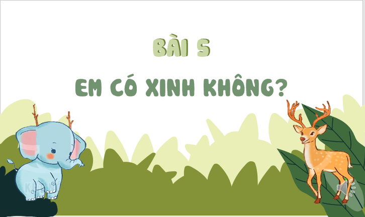 Giáo án điện tử Em có xinh không ? lớp 2 | PPT Tiếng Việt lớp 2 Kết nối tri thức