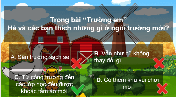 Giáo án điện tử Sân trường em lớp 2 | PPT Tiếng Việt lớp 2 Cánh diều