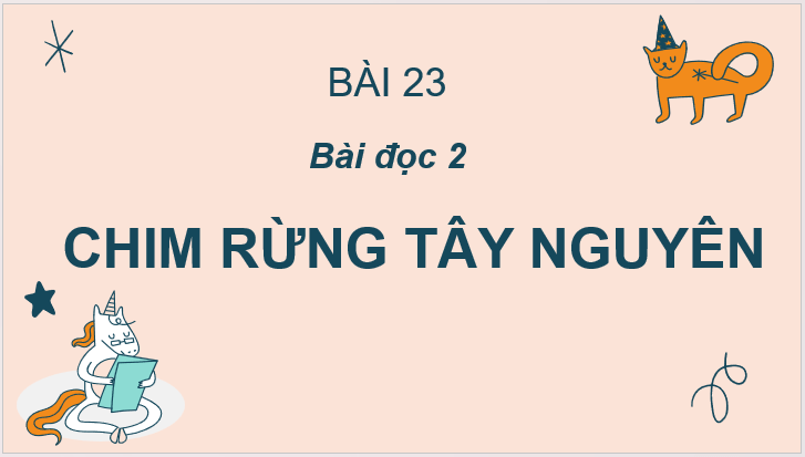 Giáo án điện tử Chim rừng tây nguyên lớp 2 | PPT Tiếng Việt lớp 2 Cánh diều