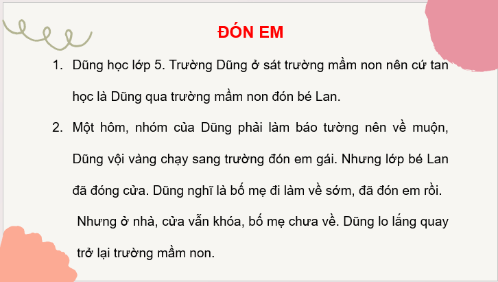 Giáo án điện tử Đón em lớp 2 | PPT Tiếng Việt lớp 2 Cánh diều