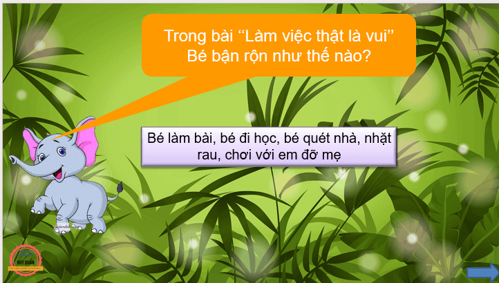 Giáo án điện tử Mỗi người một việc lớp 2 | PPT Tiếng Việt lớp 2 Cánh diều