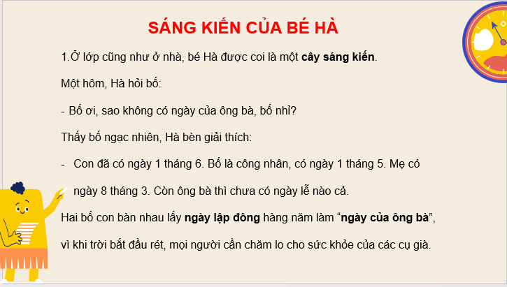 Giáo án điện tử Sáng kiến của bé hà lớp 2 | PPT Tiếng Việt lớp 2 Cánh diều