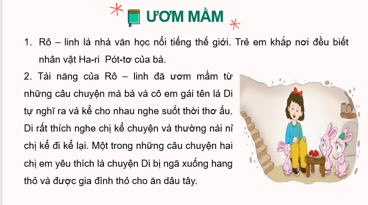 Giáo án điện tử Ươm mầm lớp 2 | PPT Tiếng Việt lớp 2 Cánh diều