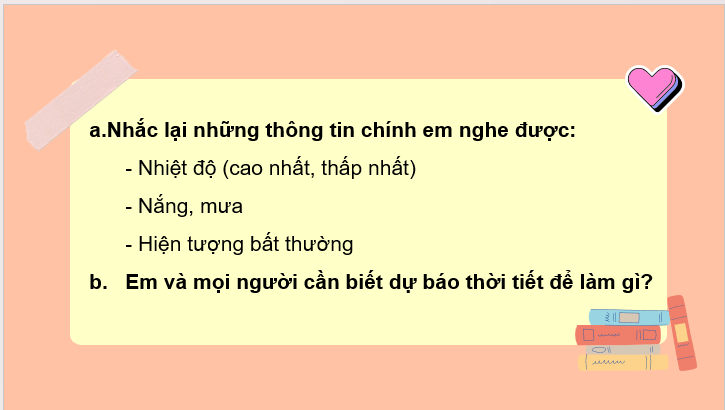 Giáo án điện tử Dự báo thời tiết lớp 2 | PPT Tiếng Việt lớp 2 Cánh diều