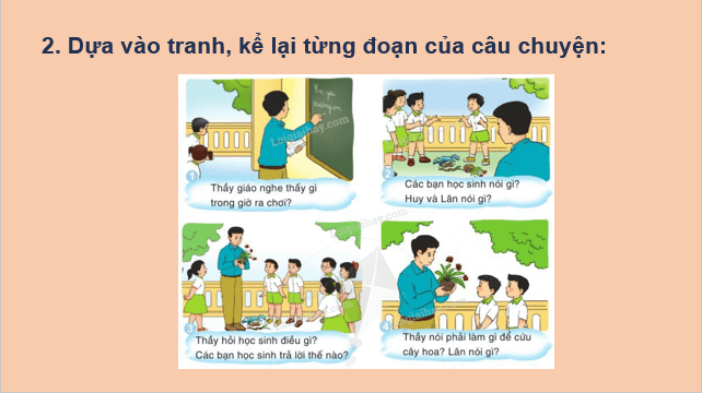 Giáo án điện tử Kể chuyện đã học Chậu hoa lớp 2 | PPT Tiếng Việt lớp 2 Cánh diều