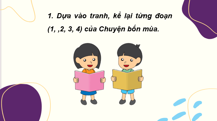 Giáo án điện tử Kể lại chuyện bốn mùa lớp 2 | PPT Tiếng Việt lớp 2 Cánh diều