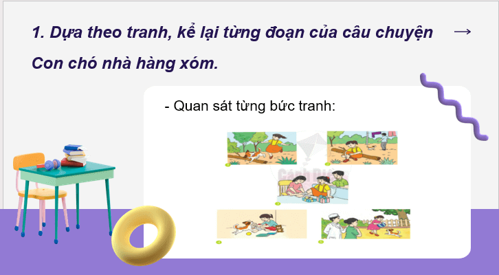 Giáo án điện tử Kể lại chuyện con chó nhà hàng xóm lớp 2 | PPT Tiếng Việt lớp 2 Cánh diều