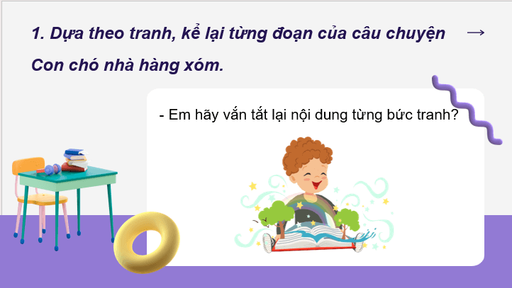 Giáo án điện tử Kể lại chuyện con chó nhà hàng xóm lớp 2 | PPT Tiếng Việt lớp 2 Cánh diều