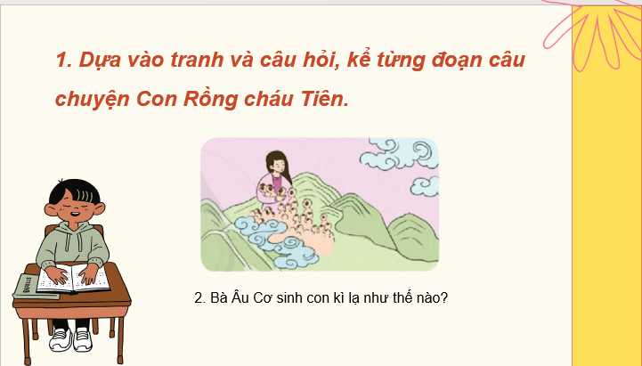 Giáo án điện tử Kể lại chuyện con rồng cháu tiên lớp 2 | PPT Tiếng Việt lớp 2 Cánh diều