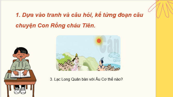 Giáo án điện tử Kể lại chuyện con rồng cháu tiên lớp 2 | PPT Tiếng Việt lớp 2 Cánh diều