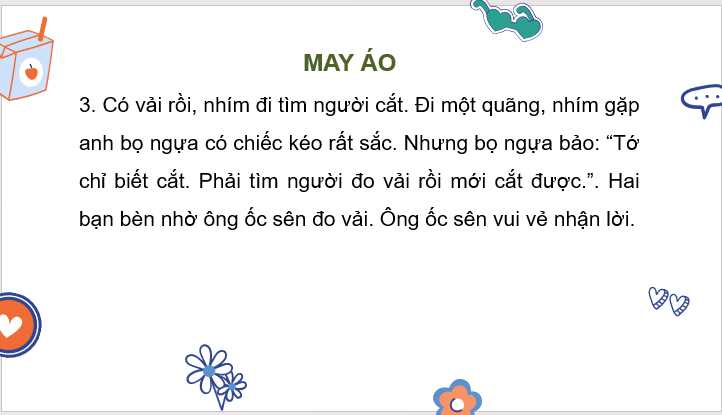 Giáo án điện tử Kể lại chuyện may áo lớp 2 | PPT Tiếng Việt lớp 2 Cánh diều