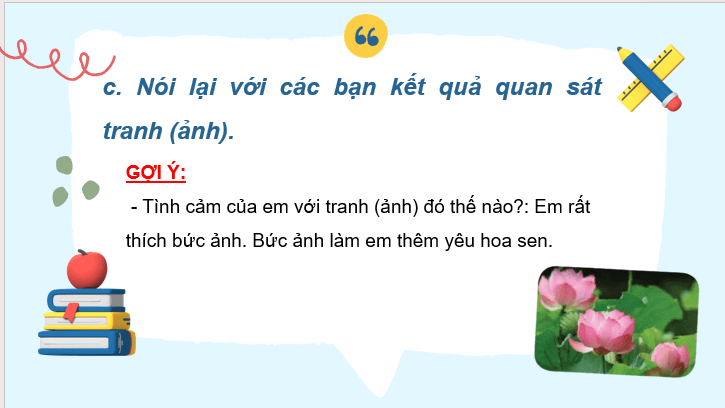 Giáo án điện tử Kể lại kết quả quan sát tranh lớp 2 | PPT Tiếng Việt lớp 2 Cánh diều