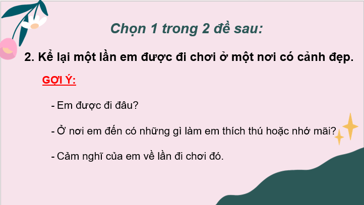 Giáo án điện tử Kể lại một lần em được về quê chơi lớp 2 | PPT Tiếng Việt lớp 2 Cánh diều