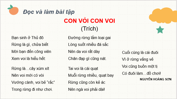 Giáo án điện tử Ôn tập giữa học kì 2 Tiết 3, 4 lớp 2 | PPT Tiếng Việt lớp 2 Cánh diều