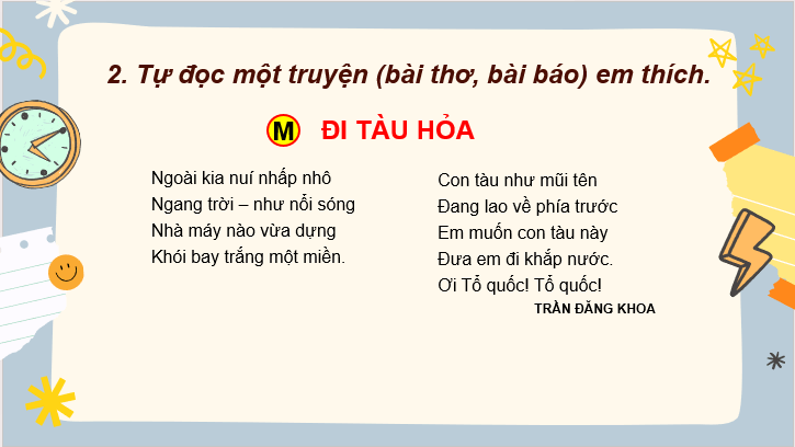 Giáo án điện tử Tự đọc sách báo trang 136 lớp 2 | PPT Tiếng Việt lớp 2 Cánh diều