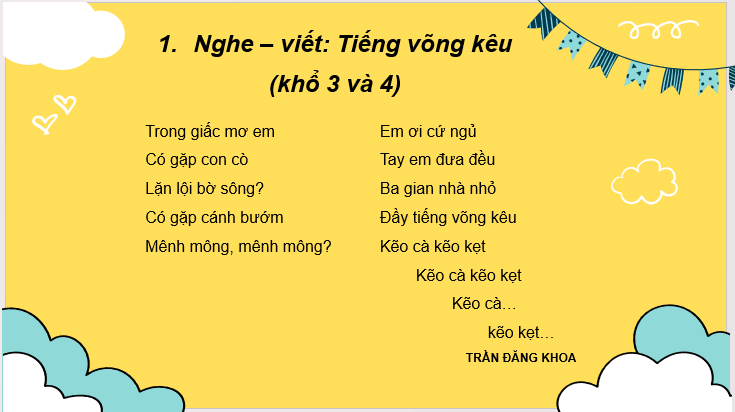 Giáo án điện tử Viết trang 137 lớp 2 | PPT Tiếng Việt lớp 2 Cánh diều