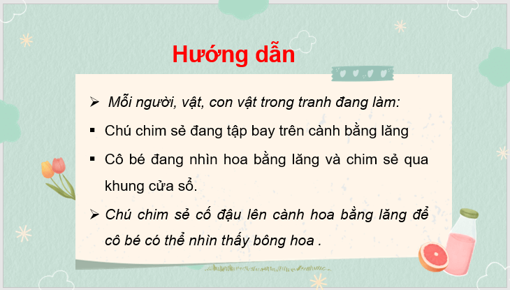 Giáo án điện tử Chú sẻ và bông hoa bằng lăng lớp 3 | PPT Tiếng Việt lớp 3 Chân trời sáng tạo