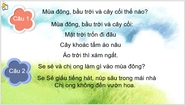 Giáo án điện tử Ôn tập cuối hoc kì 1 lớp 3 | PPT Tiếng Việt lớp 3 Chân trời sáng tạo