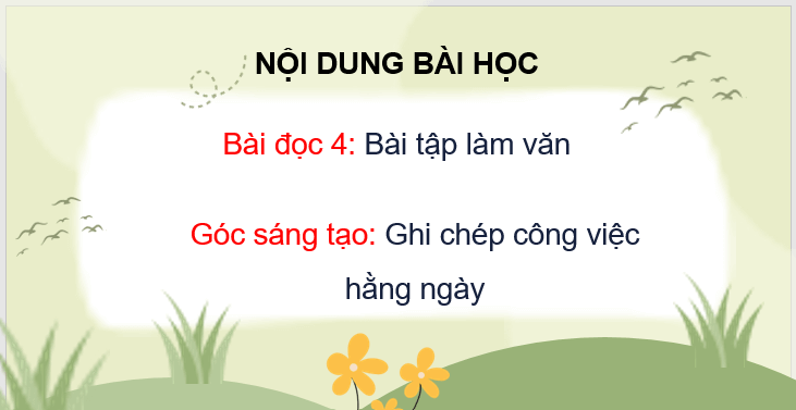 Giáo án điện tử Bài tập làm văn lớp 3 | PPT Tiếng Việt lớp 3 Cánh diều
