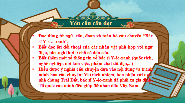 Giáo án điện tử Bác sĩ Y-éc-xanh trang 126, 127 Tập 2 lớp 3 | PPT Tiếng Việt lớp 3 Kết nối tri thức