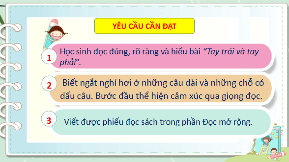 Giáo án điện tử Tay trái và tay phải trang 51, 52 Tập 2 lớp 3 | PPT Tiếng Việt lớp 3 Kết nối tri thức