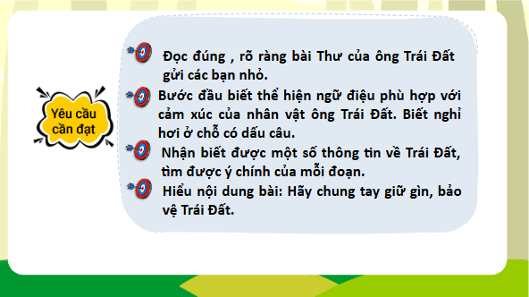 Giáo án điện tử Thư của ông Trái Đất gửi các bạn nhỏ trang 118, 119 Tập 2 lớp 3 | PPT Tiếng Việt lớp 3 Kết nối tri thức