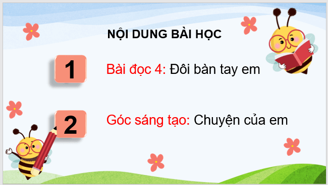 Giáo án điện tử Hai bàn tay em lớp 3 | PPT Tiếng Việt lớp 3 Cánh diều