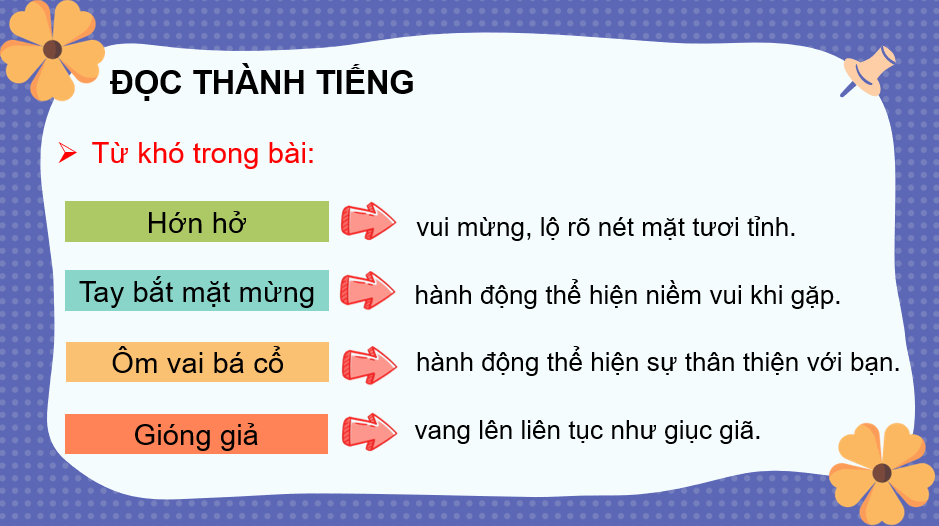 Giáo án điện tử Ngày khai trường lớp 3 | PPT Tiếng Việt lớp 3 Cánh diều