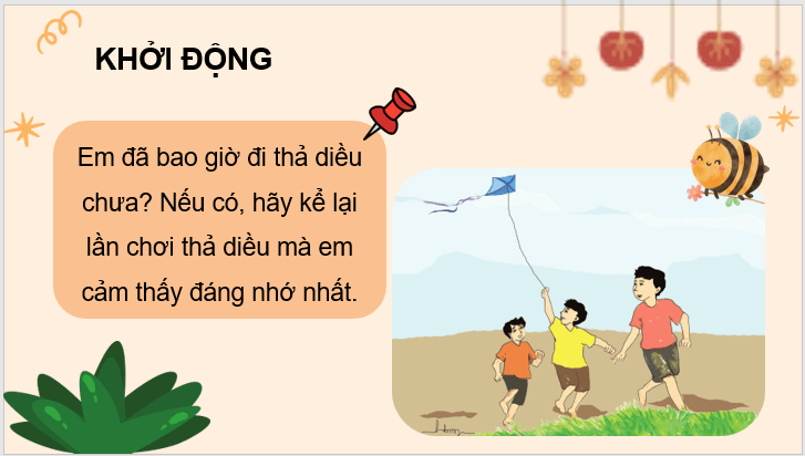 Giáo án điện tử Thả diều lớp 3 | PPT Tiếng Việt lớp 3 Cánh diều