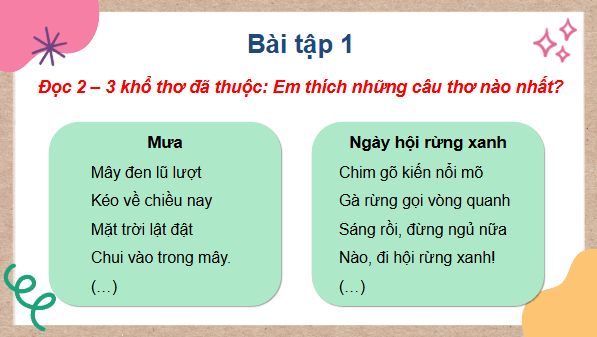 Giáo án điện tử Tiết 3, 4 trang 73, 74 Tập 2 lớp 3 | PPT Tiếng Việt lớp 3 Kết nối tri thức