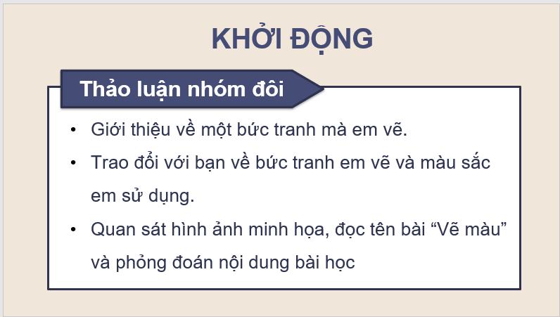 Giáo án điện tử Vẽ màu lớp 4 | PPT Tiếng Việt lớp 4 Kết nối tri thức