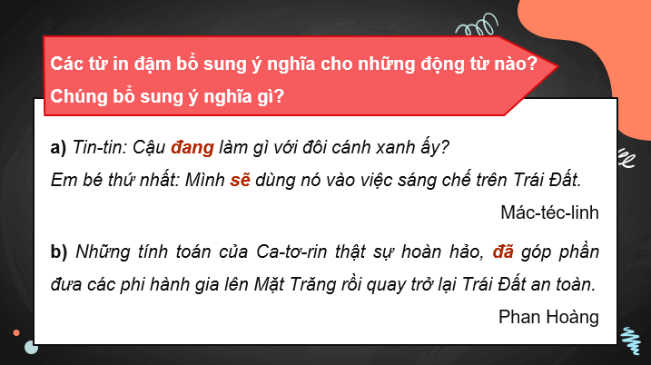 Giáo án điện tử Luyện tập về động từ lớp 4 | PPT Tiếng Việt lớp 4 Cánh diều