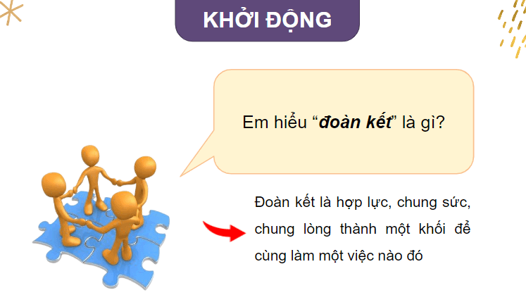 Giáo án điện tử (Luyện từ và câu lớp 4) Mở rộng vốn từ Đoàn kết | PPT Tiếng Việt lớp 4 Chân trời sáng tạo