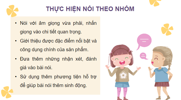 Giáo án điện tử Giới thiệu một sản phẩm thực hiện ở trường lớp 4 | PPT Tiếng Việt lớp 4 Chân trời sáng tạo